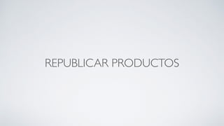 REPUBLICAR PRODUCTOS
 