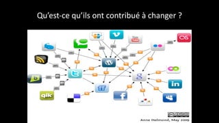 Qu’est-­‐ce	
  qu’ils	
  ont	
  contribué	
  à	
  changer	
  ?
28
 