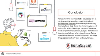  E commerce platform for small businesses: how to choose one?