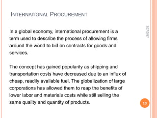 ppt on source and procurement | PPTX