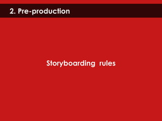 2. Pre-production Storyboarding  rules 
