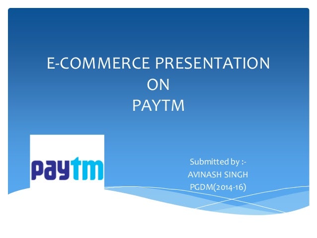 E commerce presentation