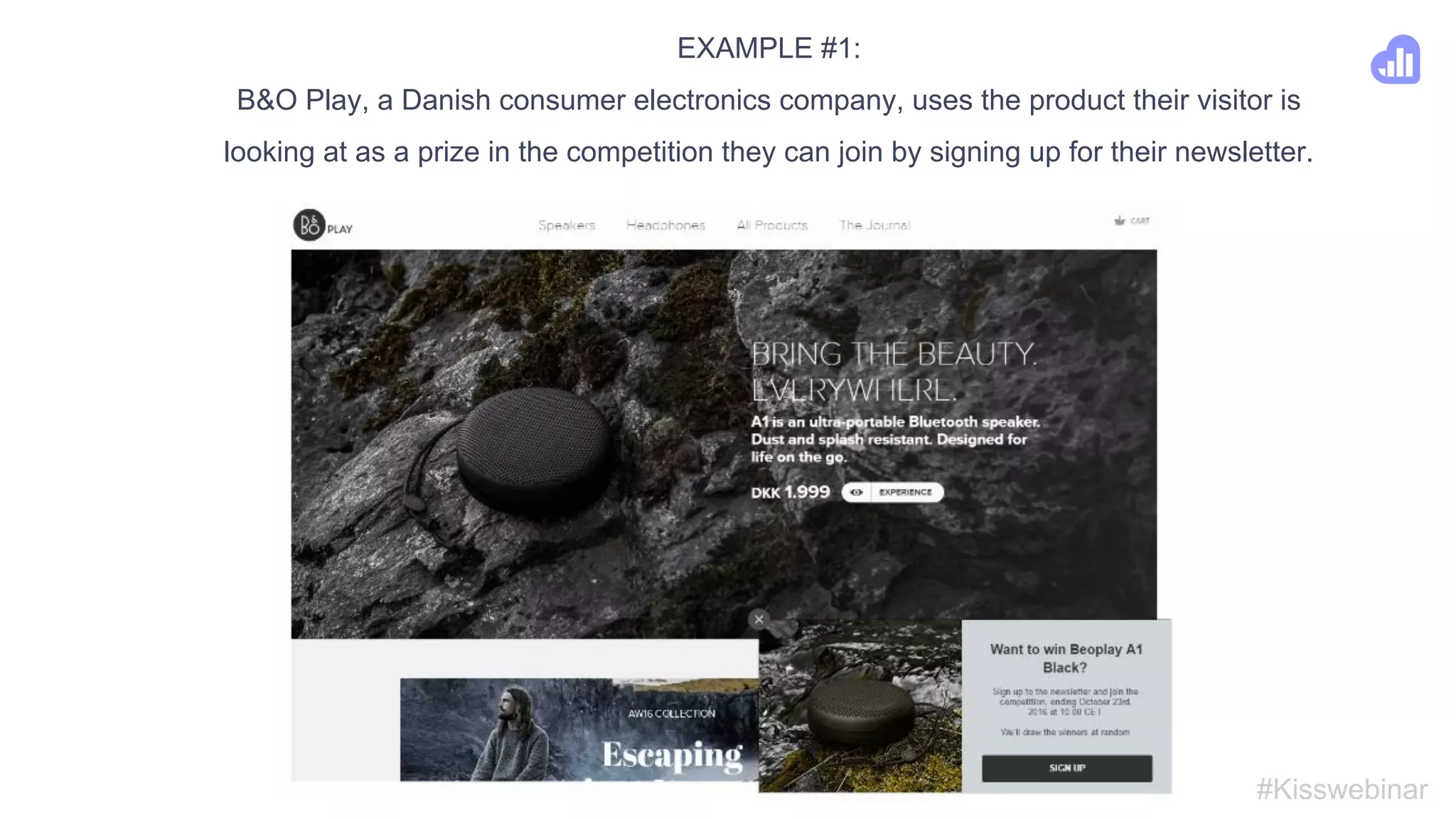 1. Personalize your popups by making them page-specific
#Kisswebinar
● Why personalization is important - also when it comes to popups
● What is a page-specific popup?
 