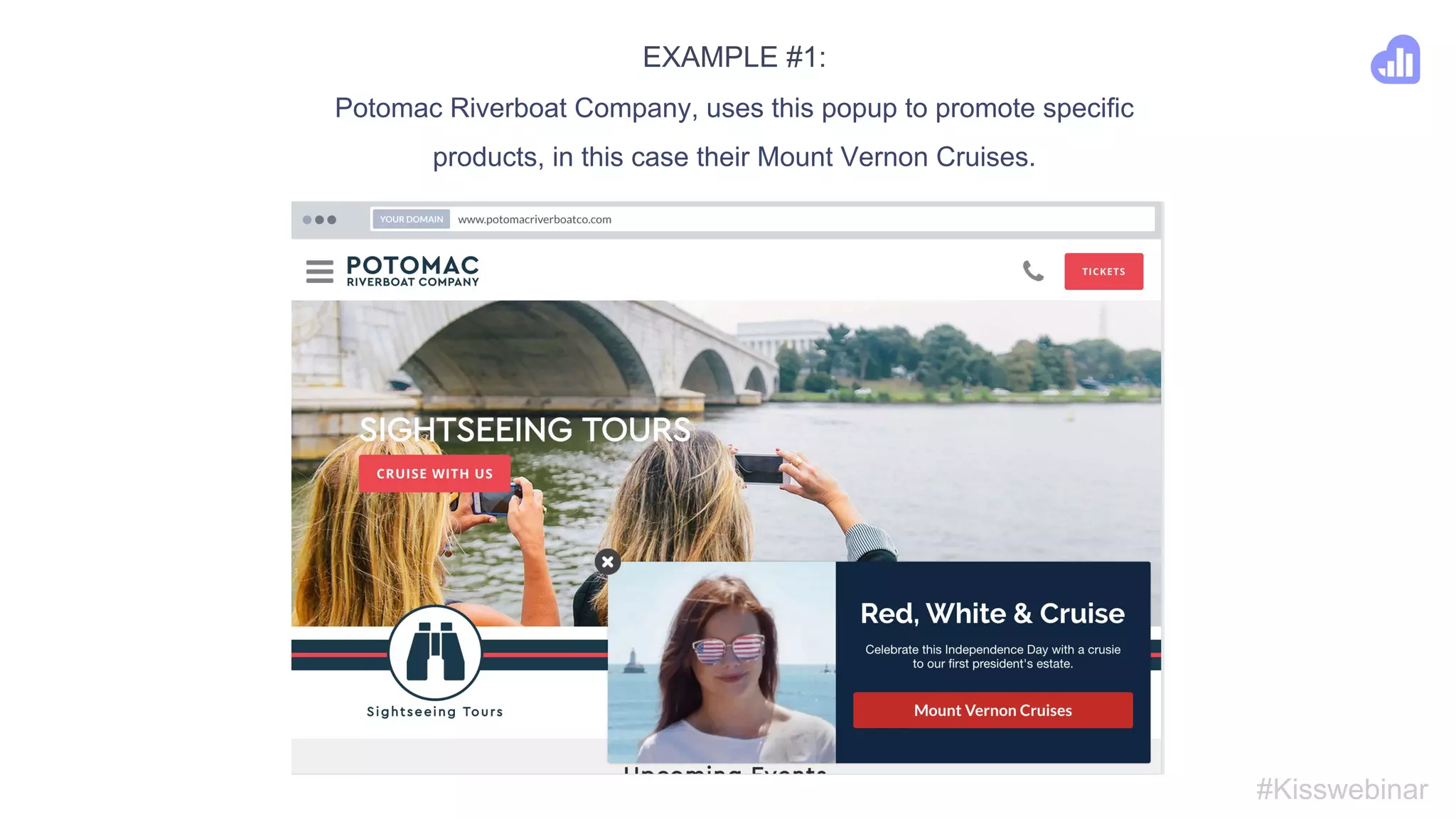 3. Promote your products with promotion popups
#Kisswebinar
● Use popups for more than collecting emails - promotion:
○ Promote new products
○ Promote discounts during sales
○ Promote physical stores (opening events)
 
