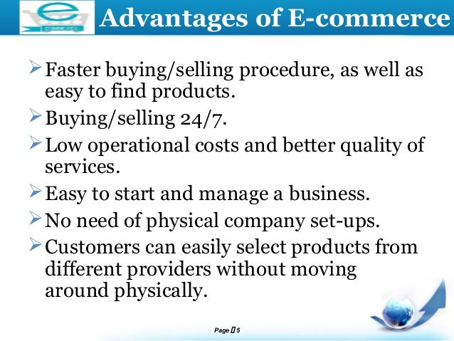 benefits of e commerce ppt e commerce advantages and disadvantages