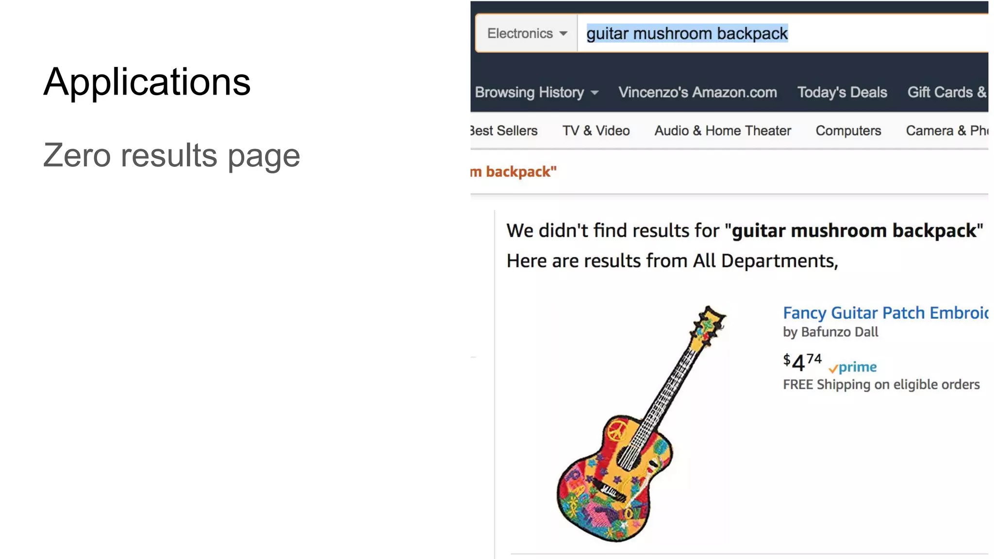 Applications
Zero results page
 
