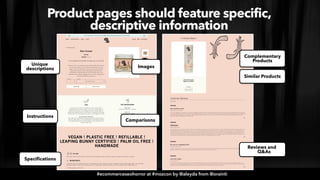 #ecommerceseohorror at #mozcon by @aleyda from @orainti
Unique
descriptions
Comparisons
Instructions
Images
Complementary
...
