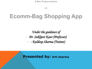 E-Commerce Shopping using MERN Stack where different modules are ...