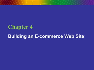 E commerce ( system analysis ) chapter 4 | PPT
