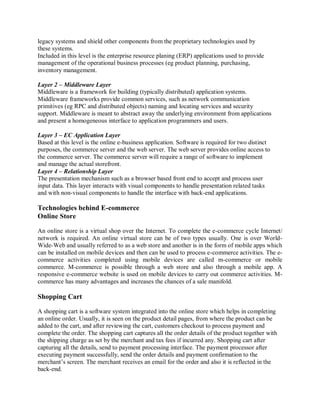E commerce technologies | PDF
