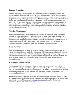 E commerce technologies | PDF