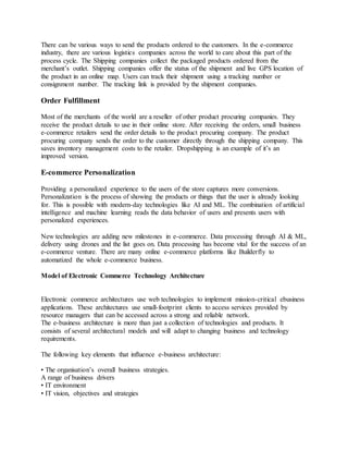 E commerce technologies 3 | PDF