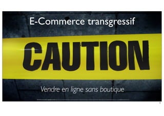 E-Commerce transgressif

Vendre en ligne sans boutique
Free share is my choice, copyright is a law. Feel free to use these informations, but please mention where it comes from : © Fred Colantonio, all rights reserved | www.fredcolantonio.com | contact@fredcolantonio.com

1

 