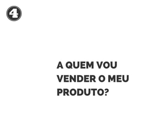 A QUEM VOU
VENDER O MEU
PRODUTO?
 