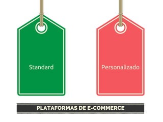 Standard Personalizado
PLATAFORMAS DE E-COMMERCE
 