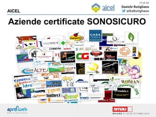 Aziende certificate SONOSICURO
AICEL
13 di 42
 