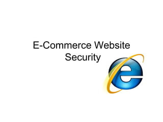 E-Commerce Website Security 