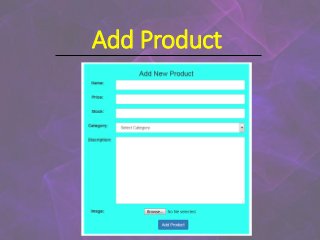 Add Product
 