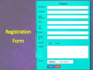 Registration
Form
 