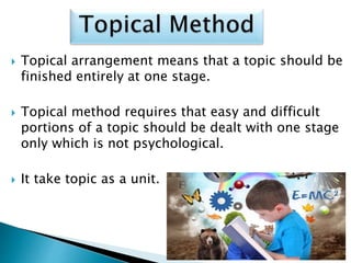 Topical Pattern Example Topic Construction & Organization of Curriculum | PPTX
