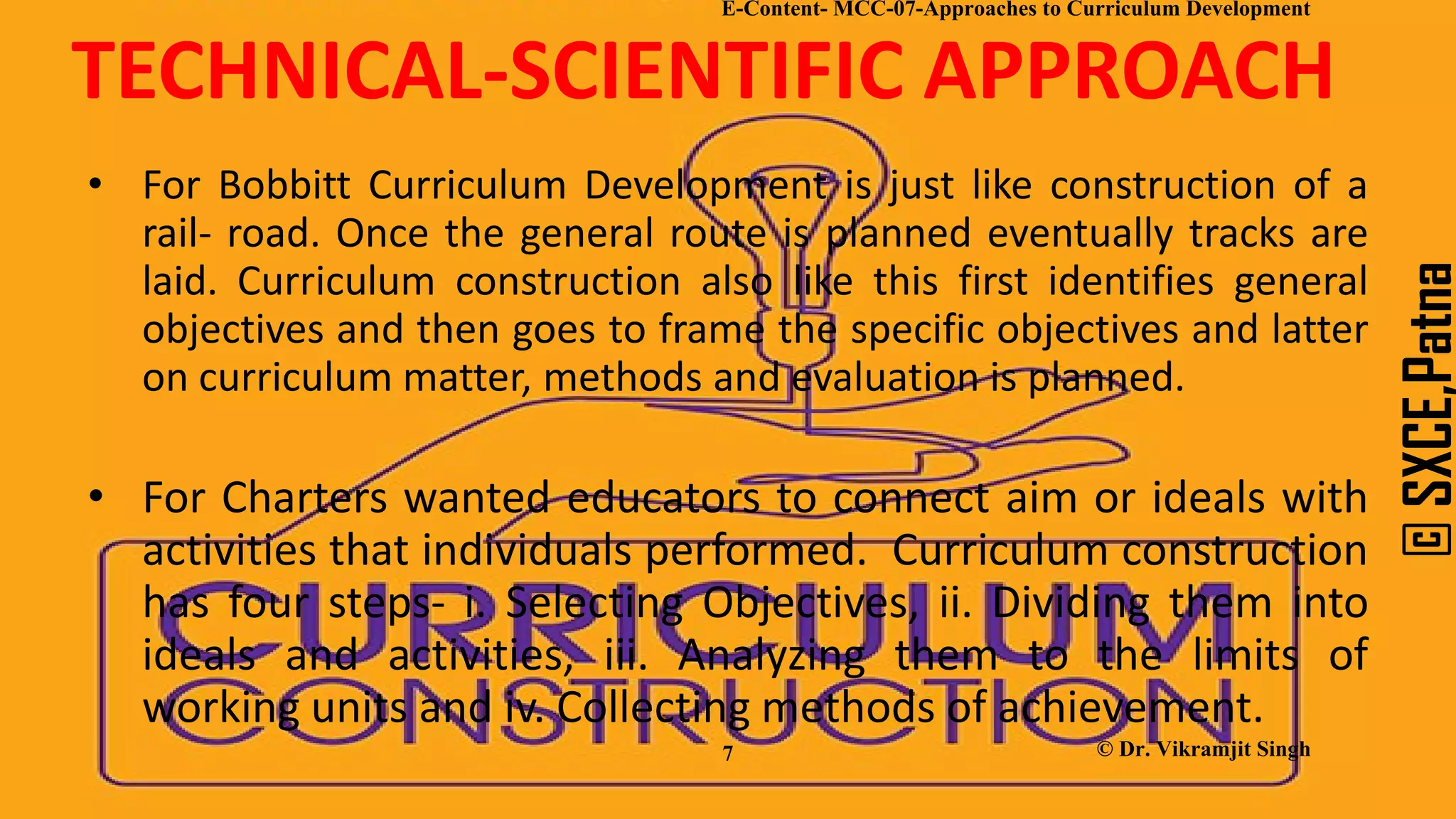 E-Content- MCC-07-Approaches to Curriculum Development & Tyler Model.pdf