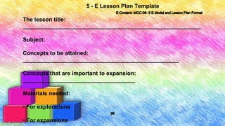 E-Content-MCC-08-5 E Model and Lesson Plan Format.pdf
