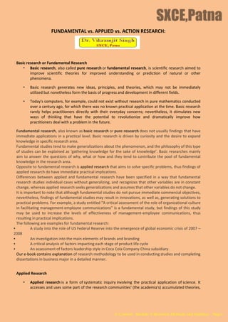 Photo inspiration: Fresh Look at Fundamental Applied And Action Research