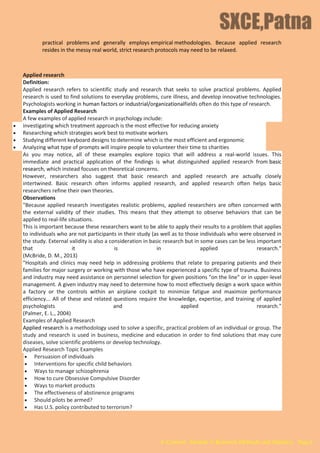 Fundamental, Applied and Action Research | PDF