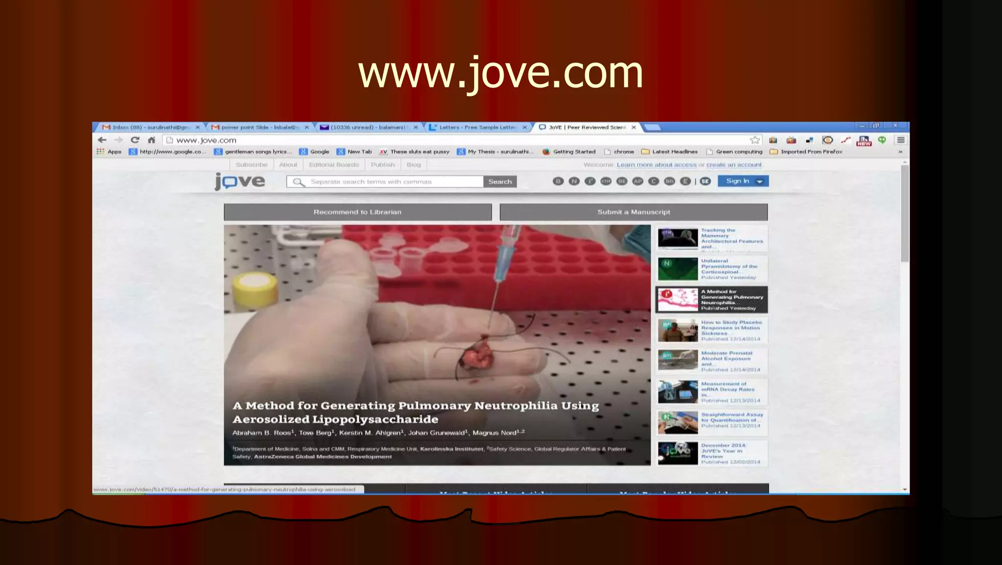 www.jove.com
 