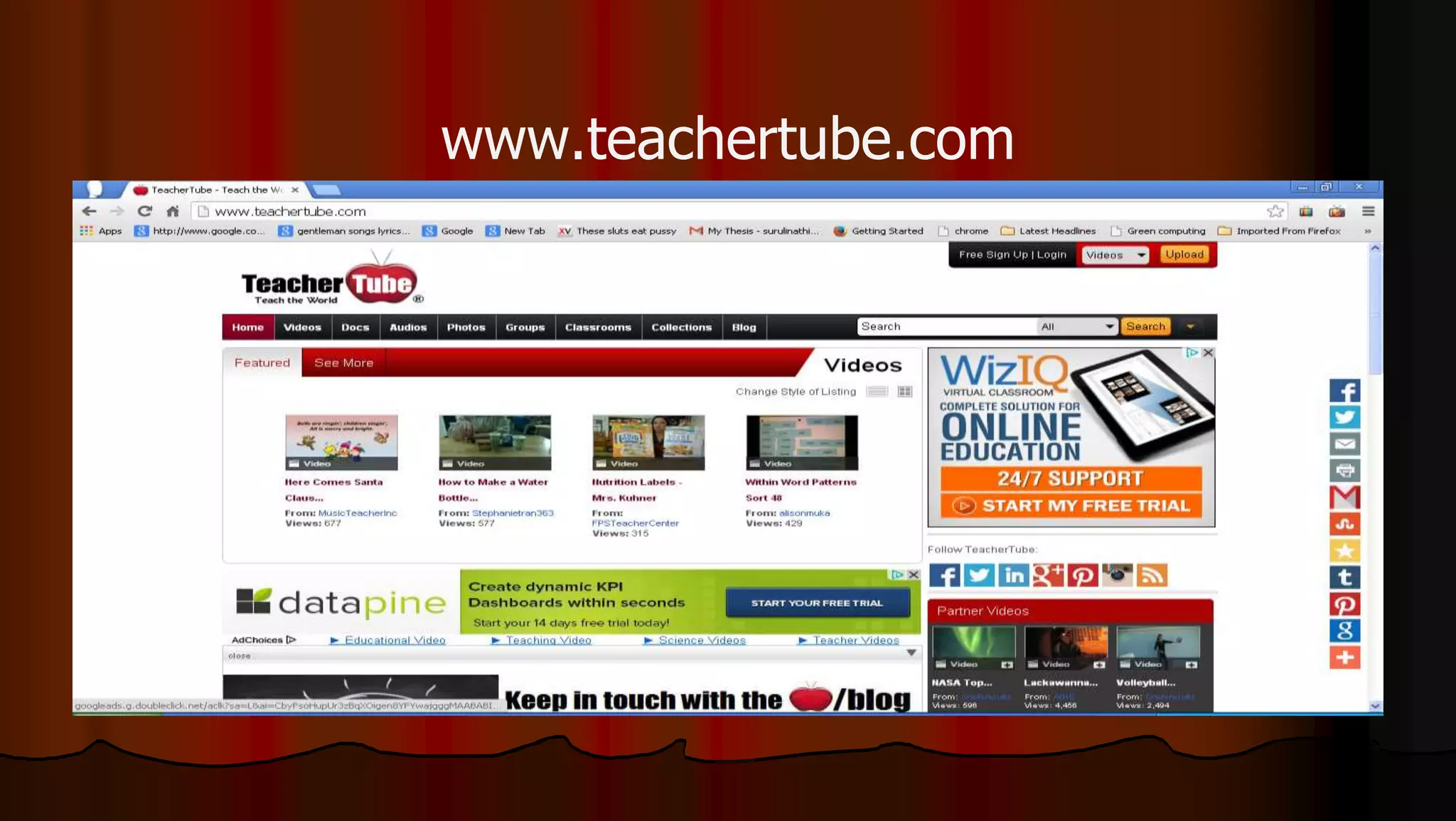 www.teachertube.com
 