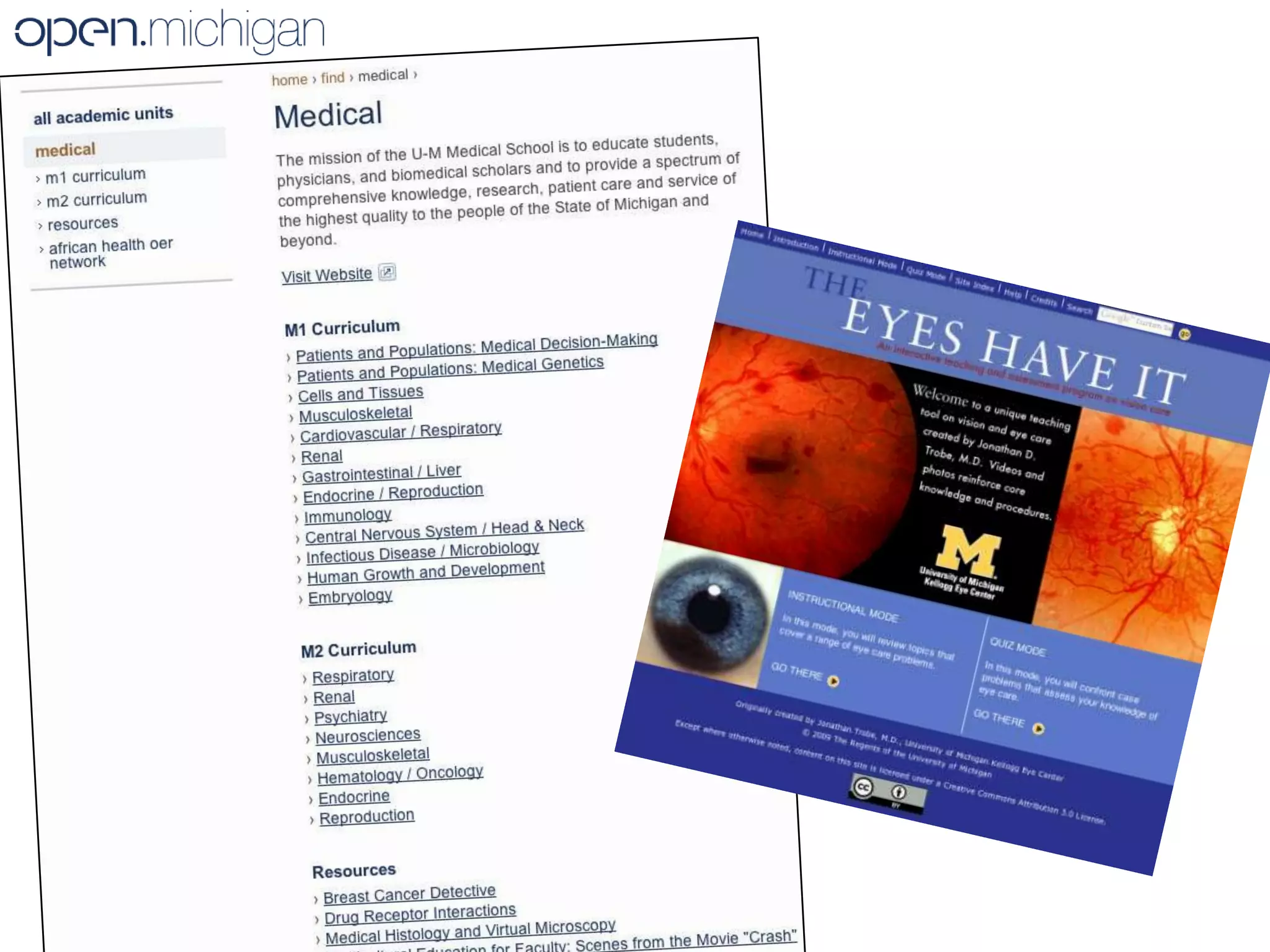 “The Health OER program provides the opportunity for the University of Michigan health science schools and the School of Information to collaborate in an innovative, comprehensive approach to work with others to improve education opportunities for health care providers globally.”James O. Woolliscroft, M.D., Dean, U-M Medical School.U-M receives grant to provide free, open online electronic health professions educational materials