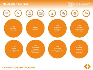 CHILDREN AND CLIMATE CHANGE
Navigation Exercise
 