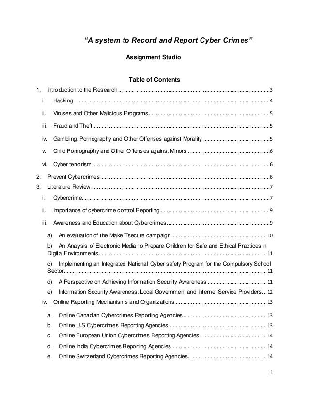 5 Dissertation Topics on Cyber Crime | Research Prospect