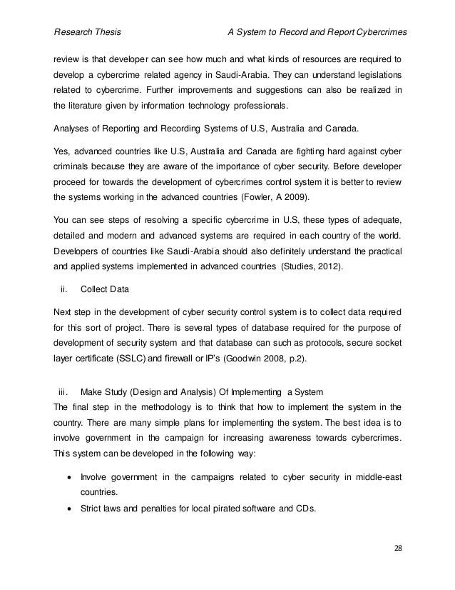 Cybercrime dissertation