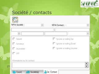 Société / contacts




21   SAPABA
 