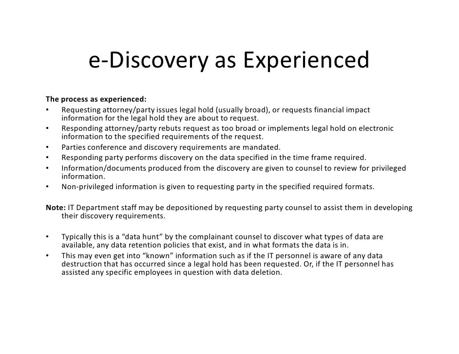 E Discovery