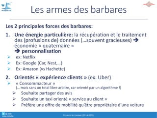 La&révolution&
numérique&ne&vous&
concerne&pas&?
…CAR VOS PRODUITS NE SONT PAS
DÉMATÉRIALISABLES ?
…CAR VOUS NE FAITES PAS DE COMMERCE ?
° @' retis'''''
www.retis.be
EXPOSÉ INTRODUCTIF "EAECONOMY"' A (C)'D.'JACOB'(2016)
Affranchi)du)papier,)CD,)DVD)" 1e assaut
L’acheteur)futé,)connecté)" 2e assaut
Le)citoyen)agacé)par)les)murailles)" 3e assaut
Dématérialisation,des,écrits,,sons,,vidéos
E3Commerce
Peer3to3peer Plateforms
 