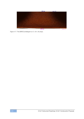 Figure 4.17. The SIMPLE echellogram on 3 × 4k × 4k arrays.




 206                                             E-ELT Instrument Roadmap | E-ELT Construction Proposal
 