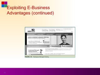 Exploiting E-Business
     Advantages (continued)




61
 