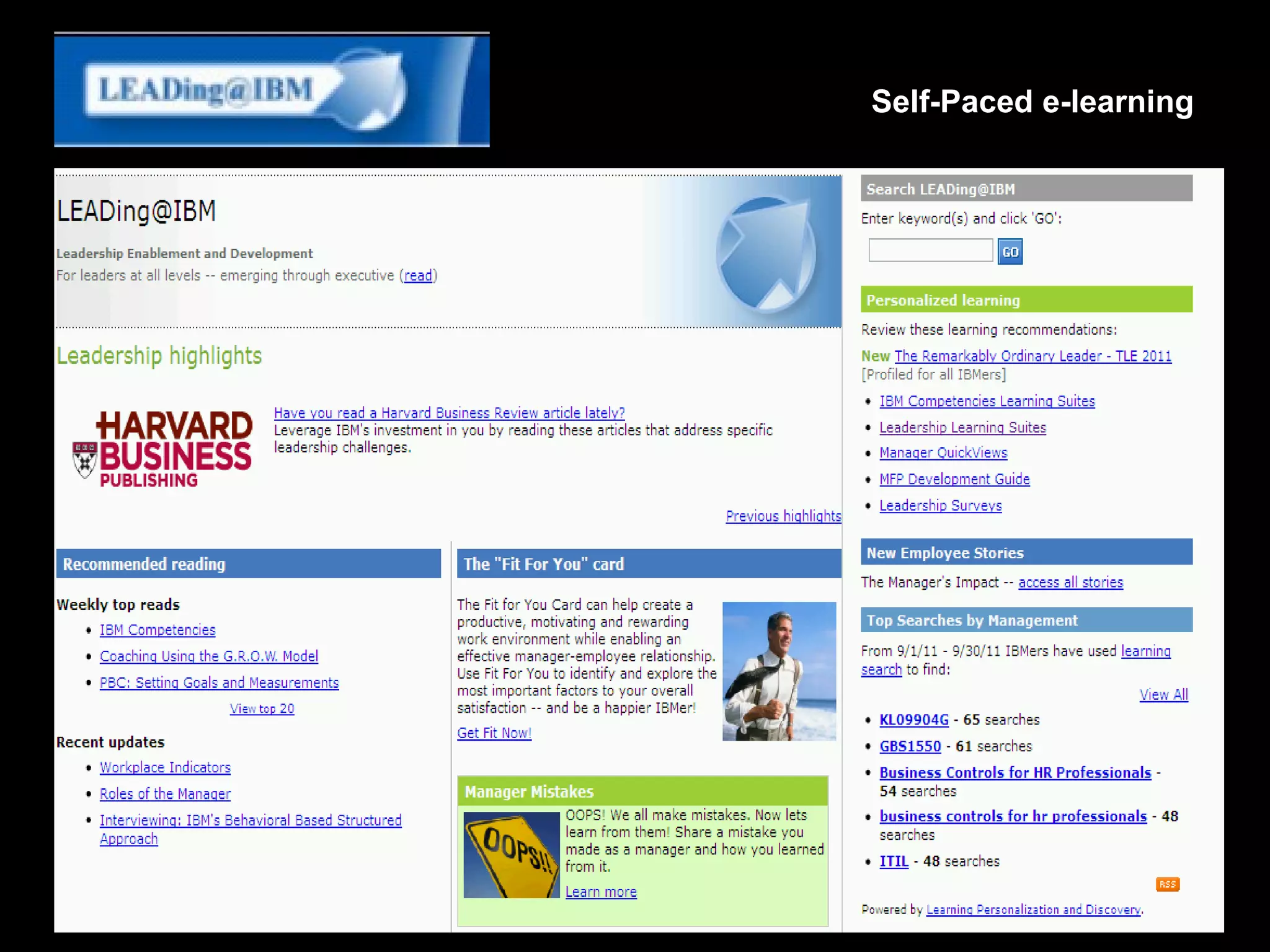 Self-Paced e-learning 