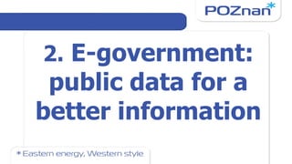 2.   E-government: public data for a better information 