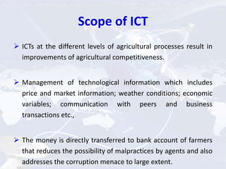 ICT Enabled Agriculture Transforming - Initiatives for Agriculture and ...