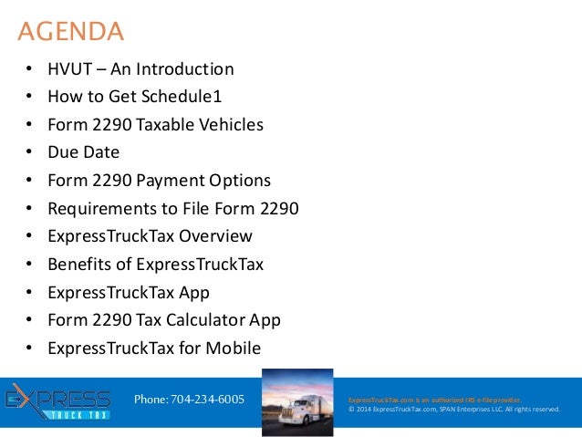 e file hvut irs form 2290 with express trucktax irs form 2290 electronic filing