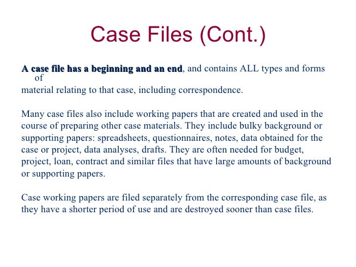 Electronic Filing Structure and Developme…