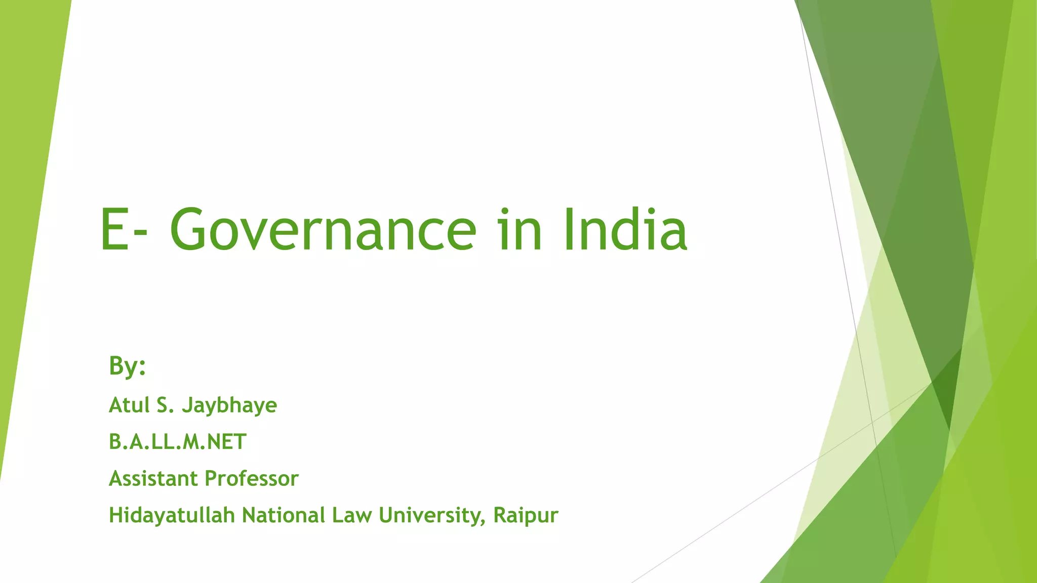 E governance | PPTX