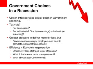 E-Government In A Recession