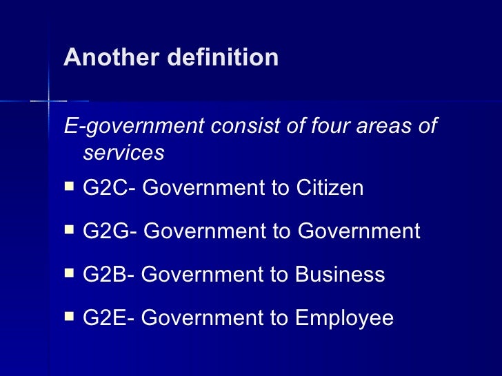 eGovernment introduction