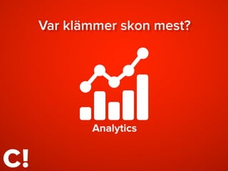 Var klämmer skon mest?
Analytics
 
