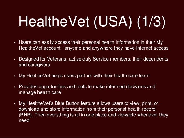 What services does MyHealtheVet provide?