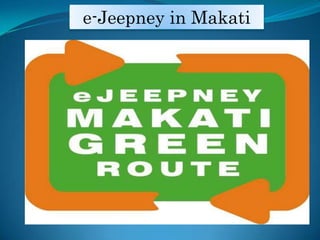 e-Jeepney in Makati